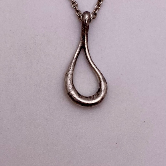 Tiffany sterling Elsa peretti open teardrop - Picture 2 of 4